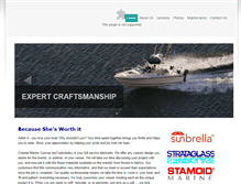 Tablet Screenshot of coastalmarinecanvas.com